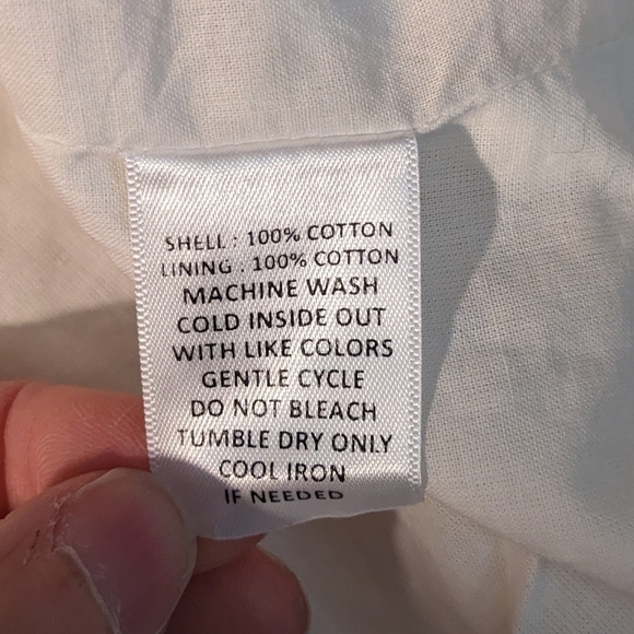 Zoe & Sam white eyelet dress size M - Picture 6 of 7